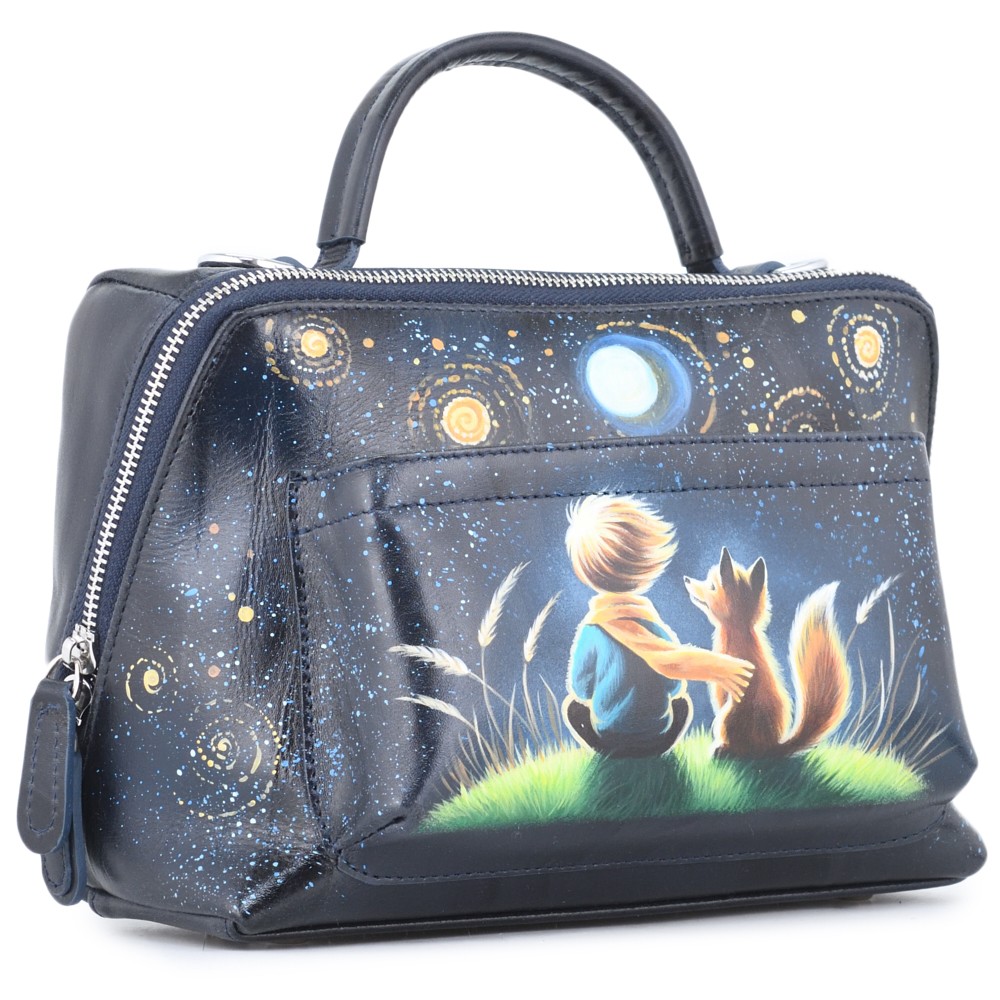 Женская кожаная сумка "Крис" "Маленький принц"