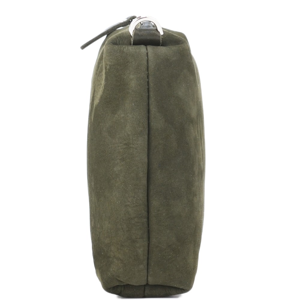 Кожаная косметичка "Лорен" (хаки)