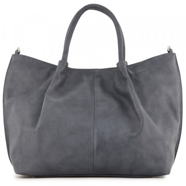 Женская кожаная сумка "Лира" (джинс). фото 1