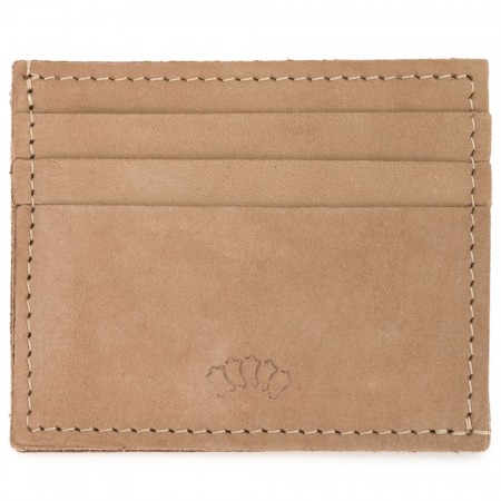 Кожаный картхолдер "Вавилон" (бежевый нубук)