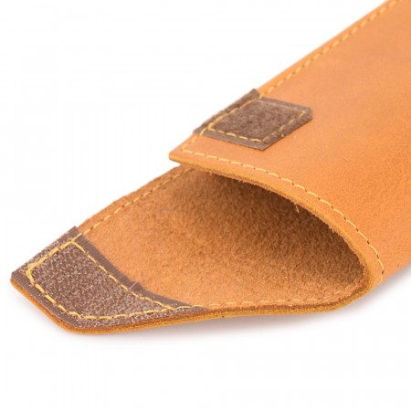 Кожаный футляр для очков "Марокко" (желтый)