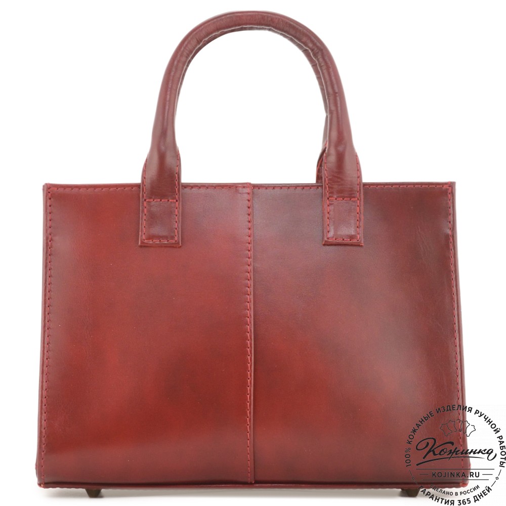 Женская кожаная сумка "Анабель" (вишня)