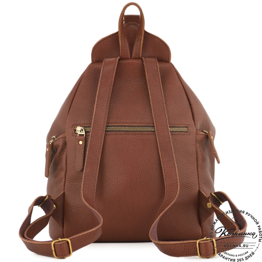Женский кожаный рюкзак "Афродита" (фактура коричневый)