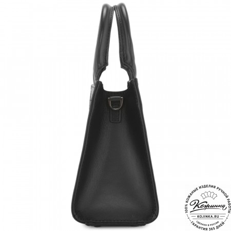 Женская кожаная сумка "Анабель" (черная)