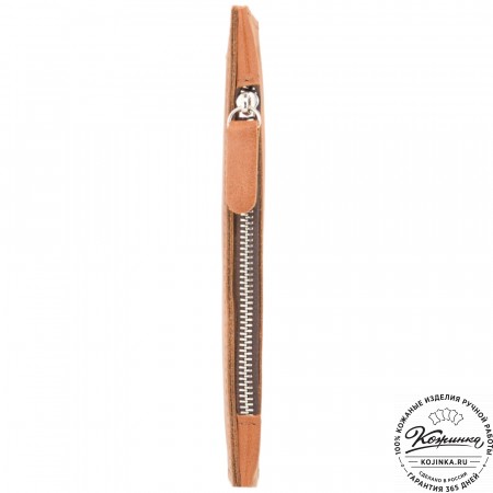 Кожаное портмоне "Арни" (рыжее)