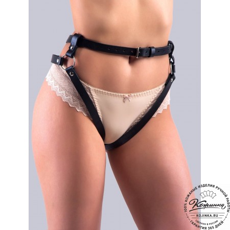 Кожаные гартеры Sagma (чёрные)