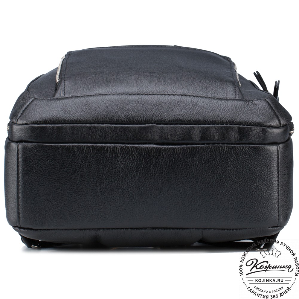 Кожаный рюкзак "Марвин" (чёрный)