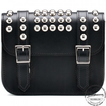 Женская кожаная сумка "Наоми" (чёрная)