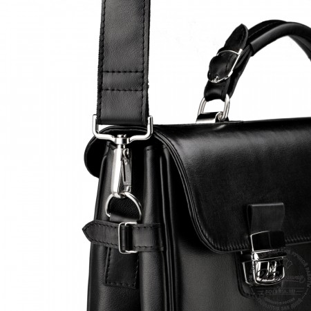 Кожаный портфель "Сталкер" (черный)