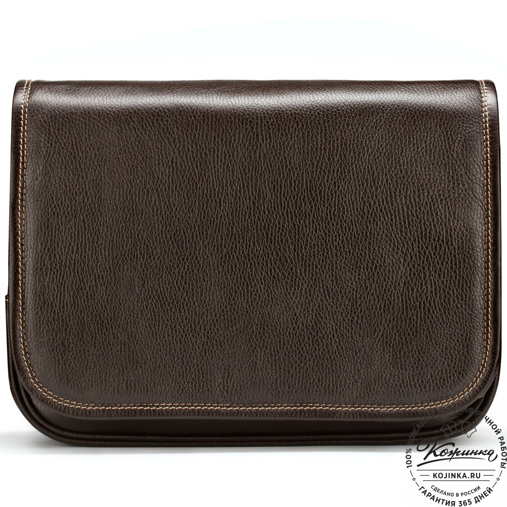 Кожаная сумка "Риана" (тёмно-коричневая)