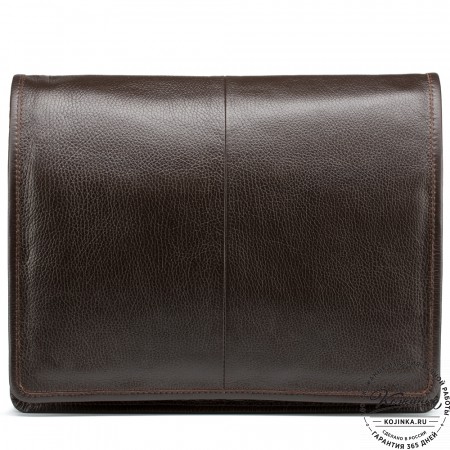 Кожаная сумка "Винсент" (темно-коричневая)