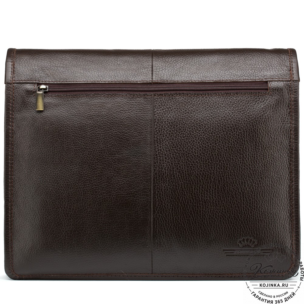 Кожаная сумка "Винсент" (темно-коричневая)
