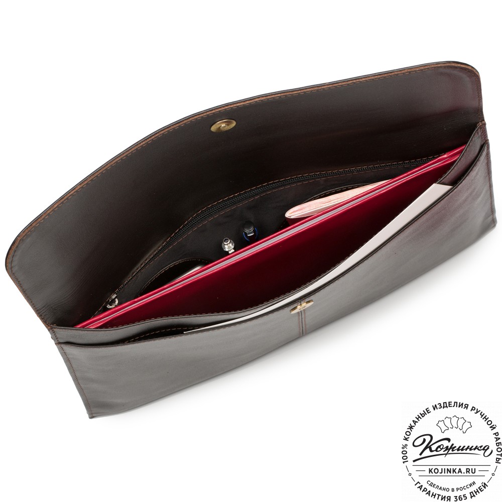 Папка для документов "Линда" (тёмно-коричневая)