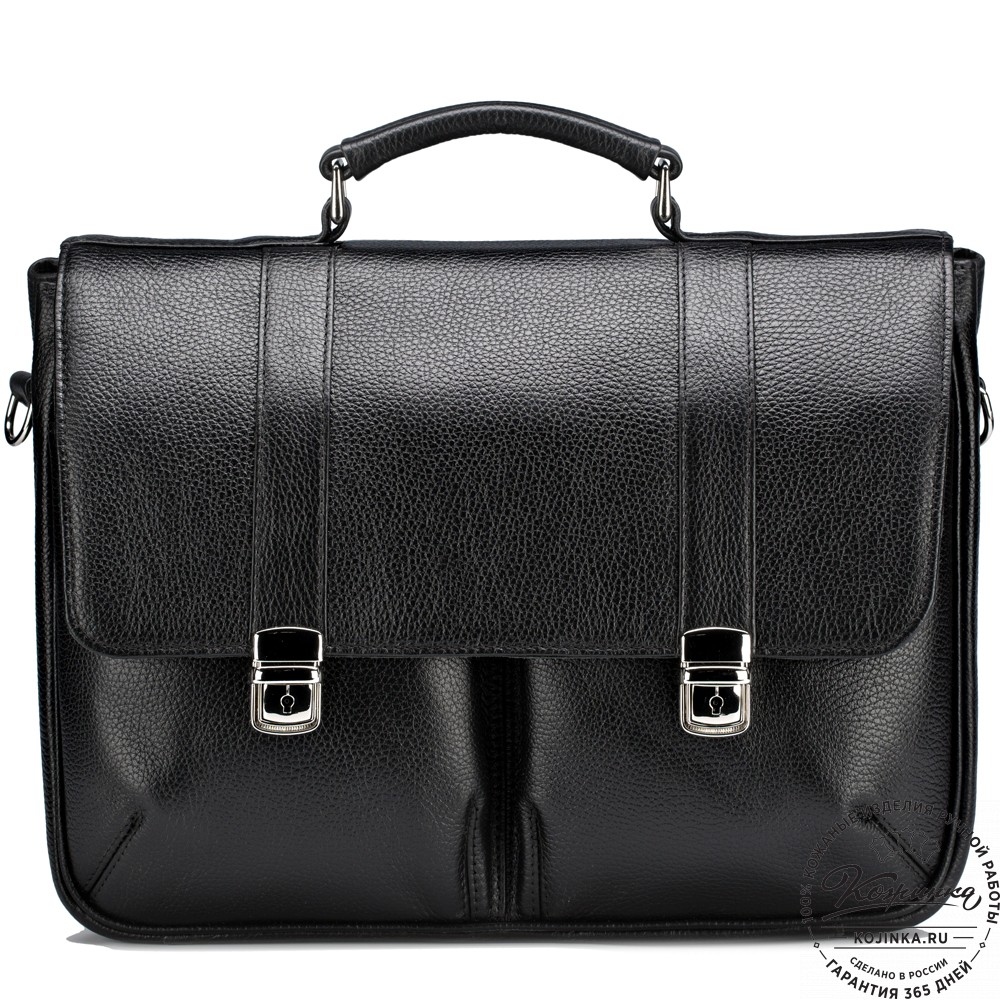 Кожаный портфель "Джозеф" (черный)
