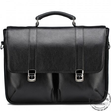 Кожаный портфель "Джозеф" (черный)