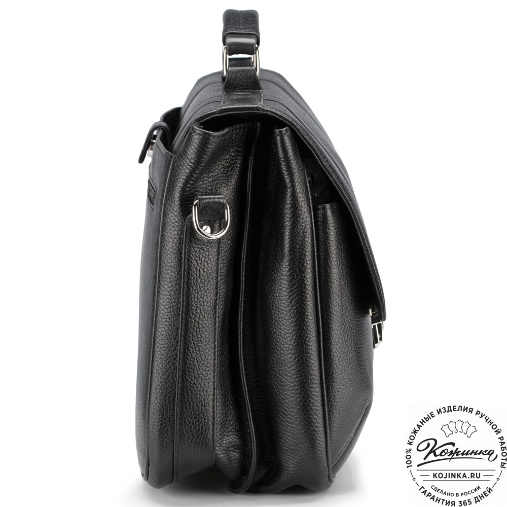 Кожаный портфель "Джозеф" (черный)