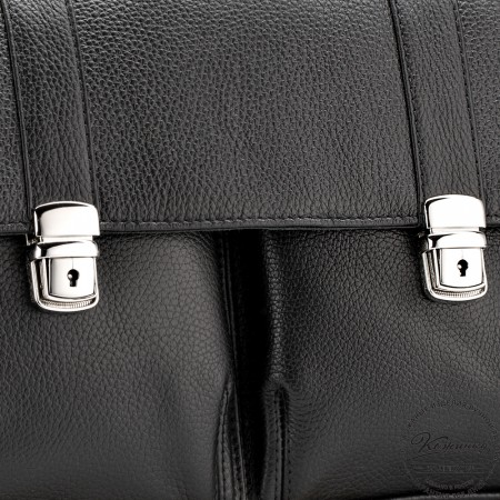 Кожаный портфель "Джозеф" (черный)