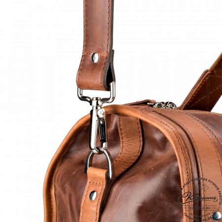 Кожаная дорожная сумка "Балтимор" (коричневый  воск)