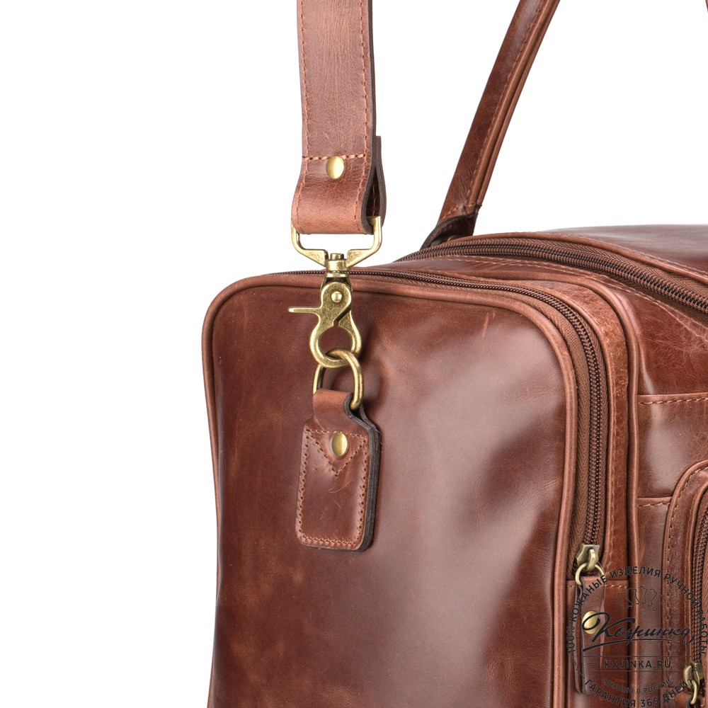 Кожаная дорожная сумка "Кимберли" (коричневый воск)