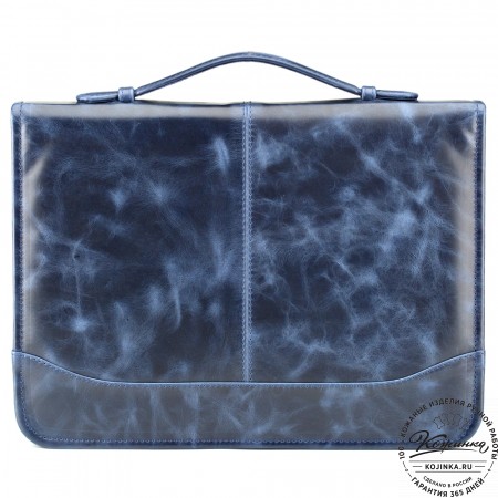 Папка для документов "Атташе" (синий антик)