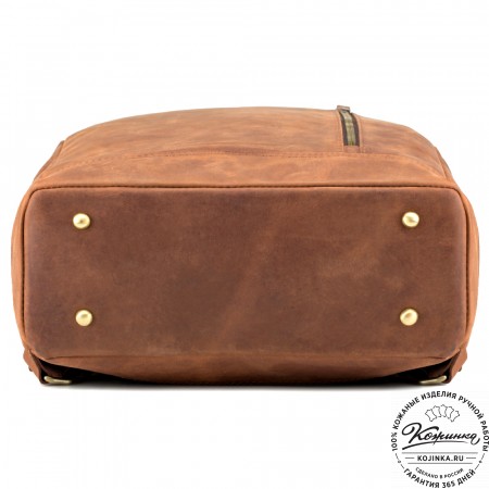 Кожаный рюкзак "Дрезден" (коричневый крейзи)