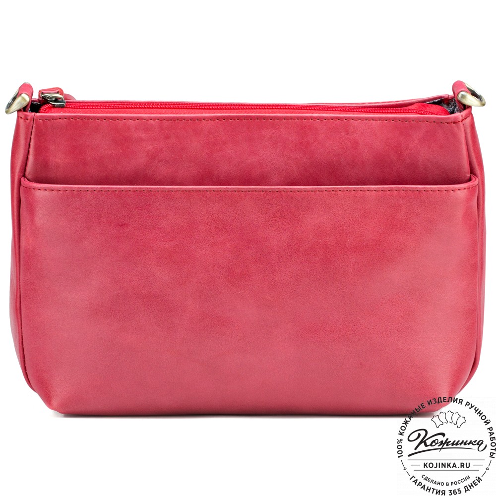 Женская кожаная сумка "Эмма" (красная)