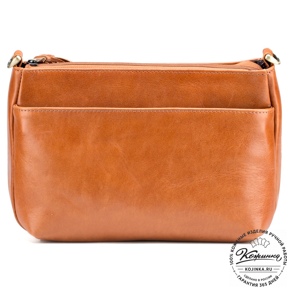 Женская кожаная сумка "Эмма" (рыжая)