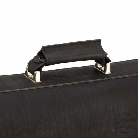 Кожаный портфель "Герман" (чёрный)