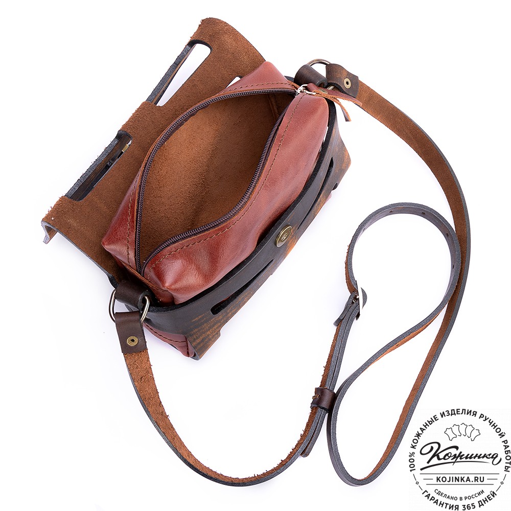 Женская кожаная сумка "Кортни" (старение)