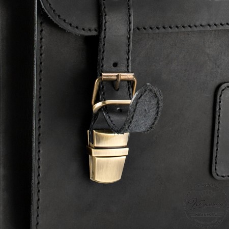 Кожаный портфель-кофр  "Универсал"  (чёрный)