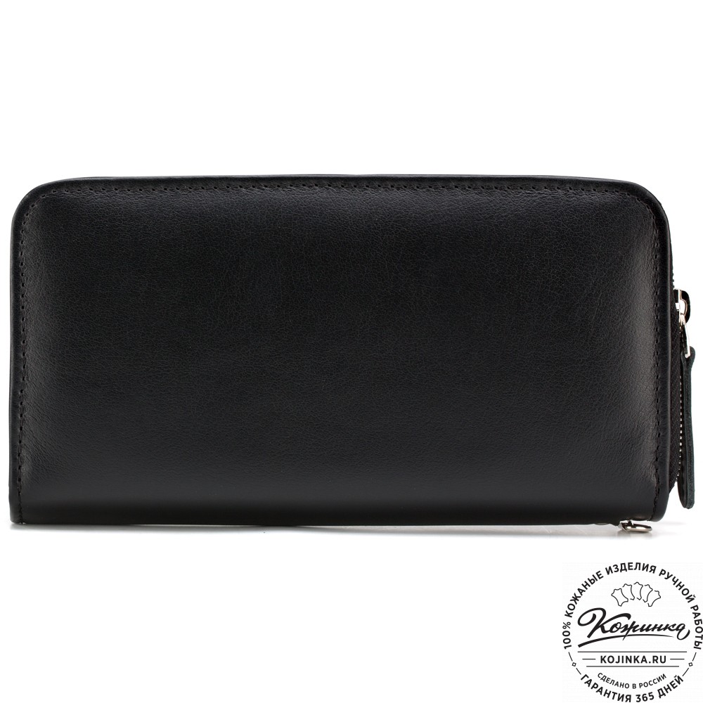 Кожаный клатч "Льюис" (чёрный) 