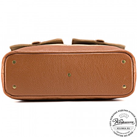 Женская кожаная сумка "Эльза" (рыжая)