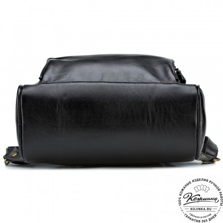 Кожаный рюкзак "Пандора" (чёрный)