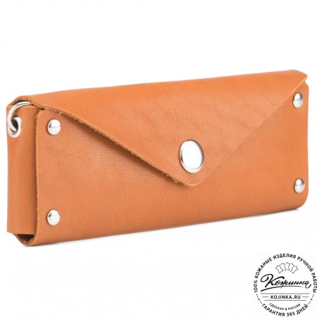 Кожаная ключница "Варшава" (рыжая)