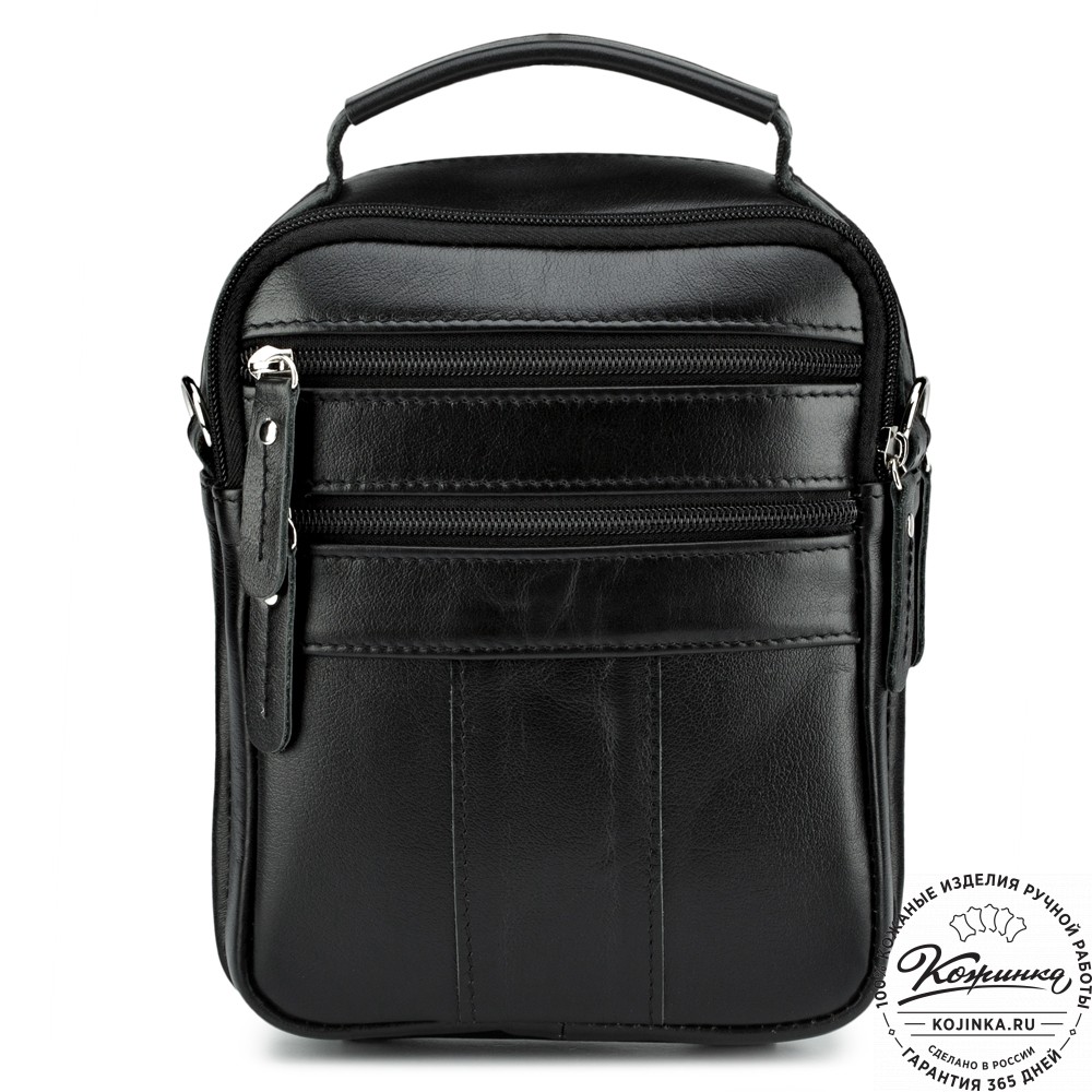 Кожаная сумка "Дали" (чёрная)