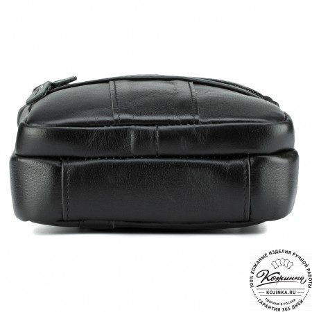 Кожаная сумка "Дали" (чёрная)