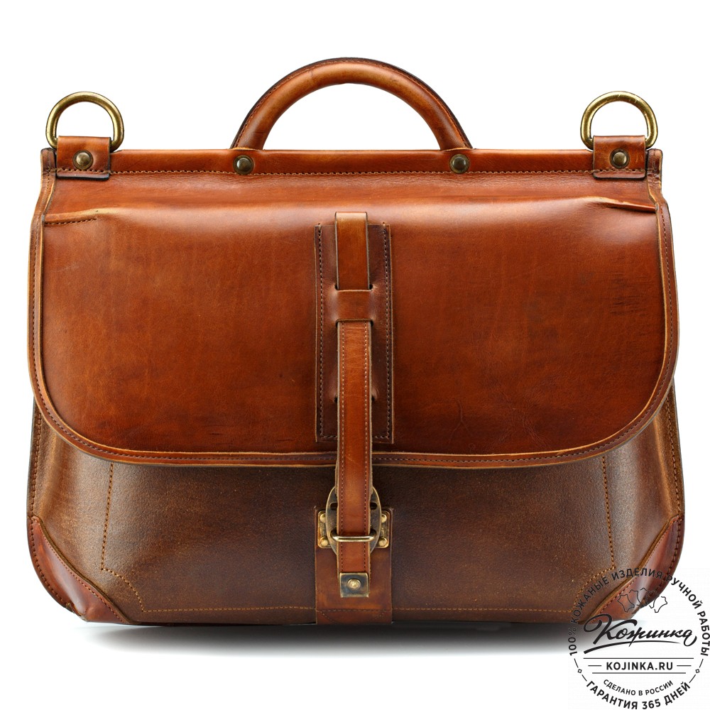 Кожаный портфель "Крокер" (коричневый)