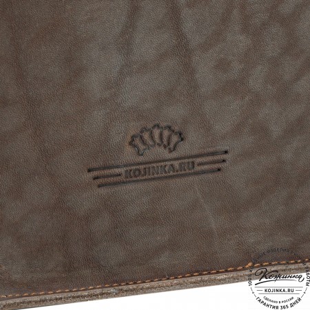 Кожаная сумка "Тимати" (коричневая)