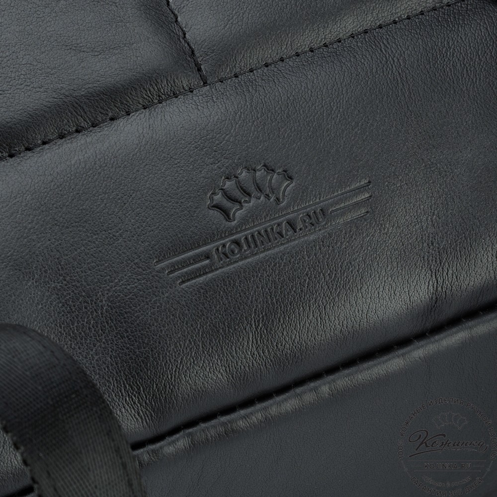 Кожаный рюкзак "Вена" (чёрный)