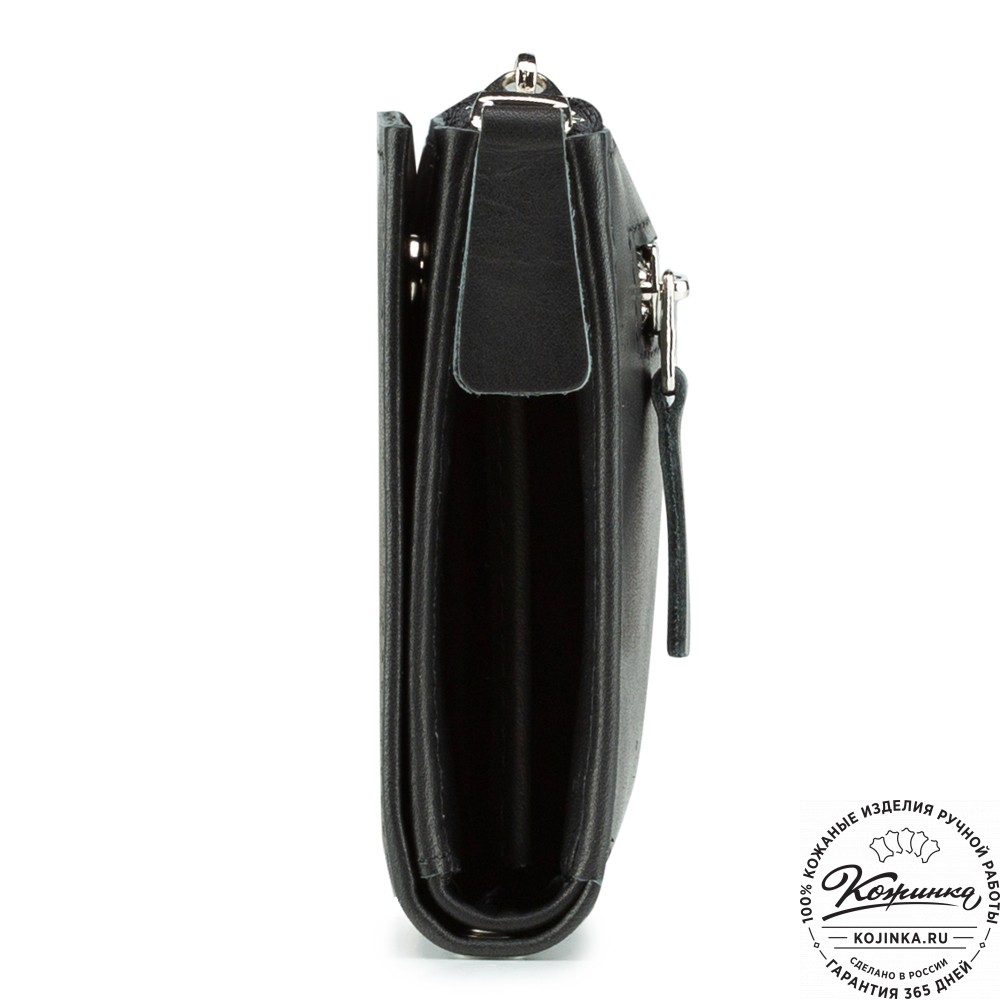 Кожаное портмоне "Дублин" (чёрный) 