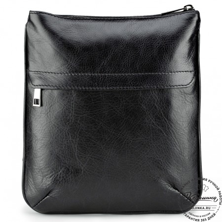 Кожаная сумка "Говард" (чёрная)