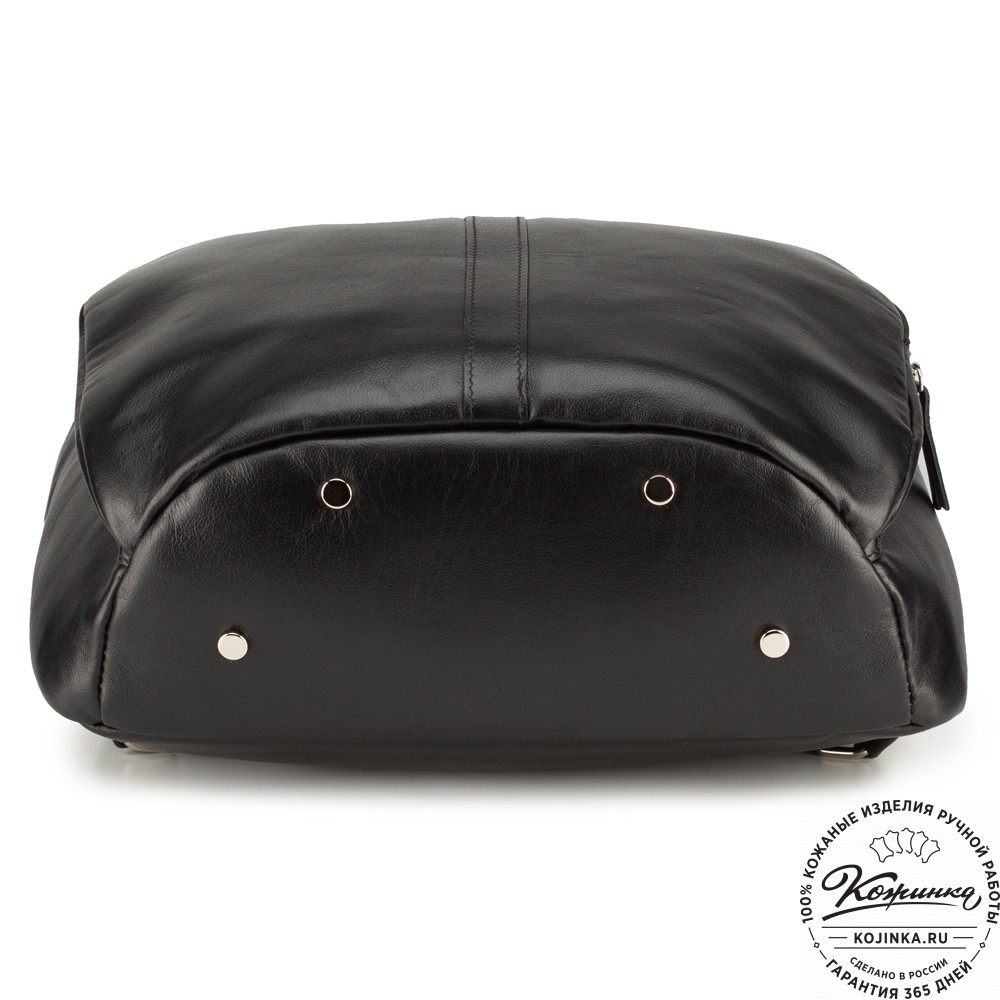 Кожаный рюкзак "Памела XL" (чёрный)