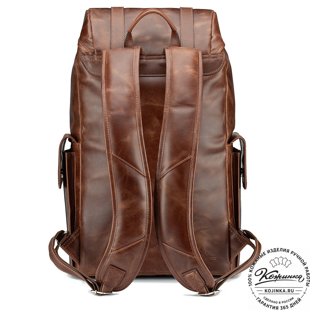 Кожаный рюкзак "Ганнибал" (коричневый воск)