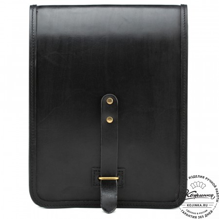 Кожаная сумка "Макар" (чёрная)