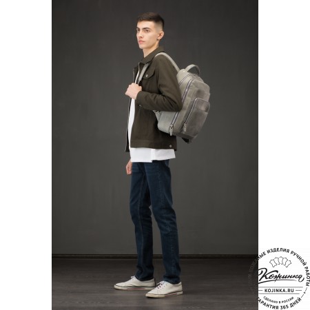 Кожаный рюкзак "Марвин" (коричневый крейзи)