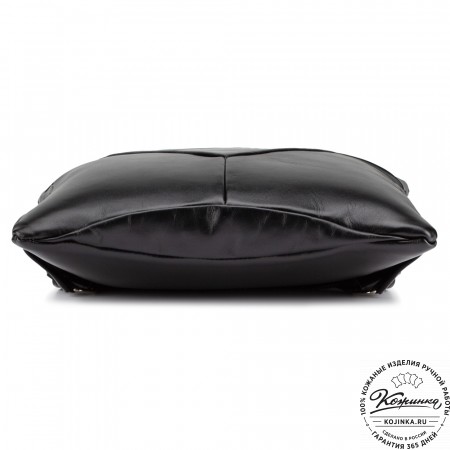 Кожаный рюкзак "Ария" (чёрный гладкая кожа)