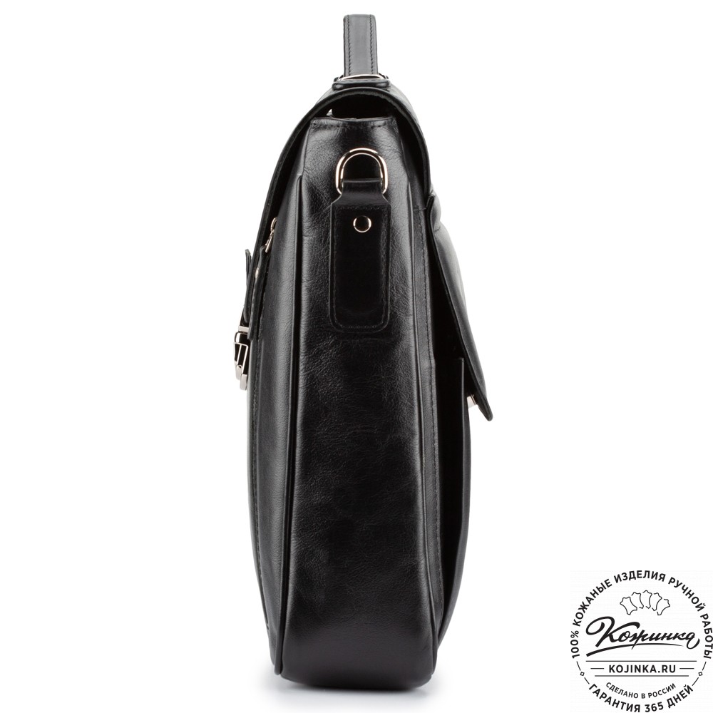 Кожаный портфель "Аскольд" (черный)