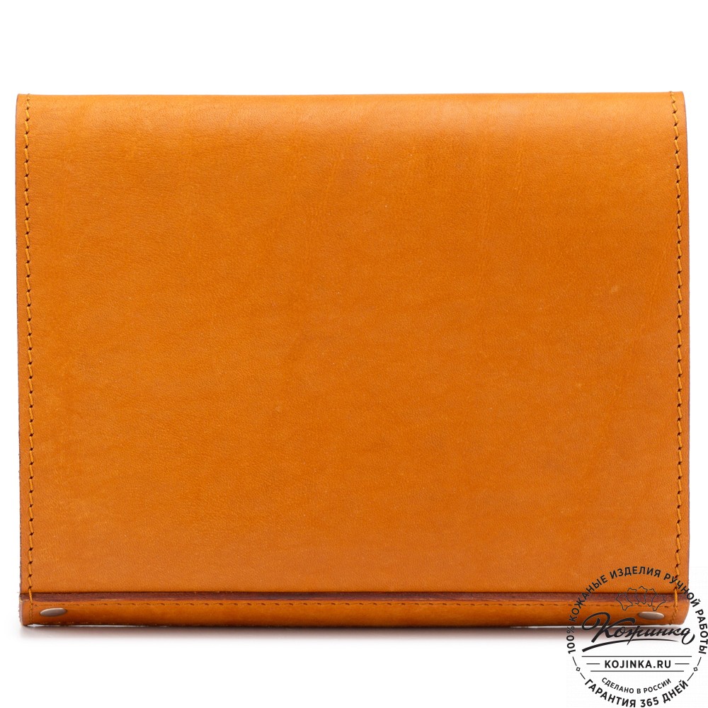 Кожаный ежедневник на кольцах "Самуэль" (рыжий)