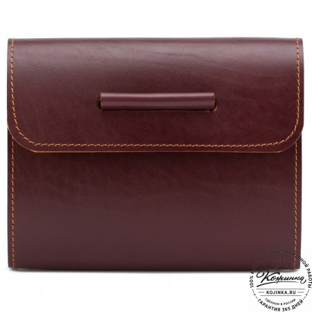 Кожаный ежедневник на кольцах "Самуэль" (коричневый)