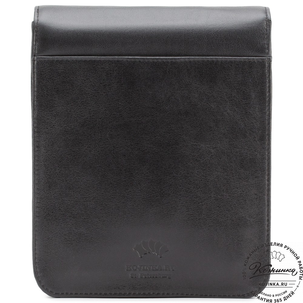 Мужская кожаная сумка "Таллин" (черная)